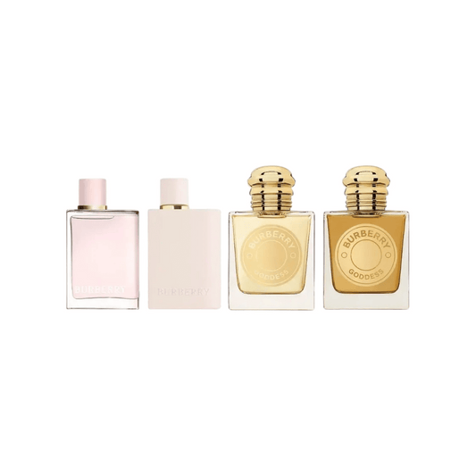 Burberry Mini Goddess & Her Perfume Sampler Set 4 Minis - Pink Moon