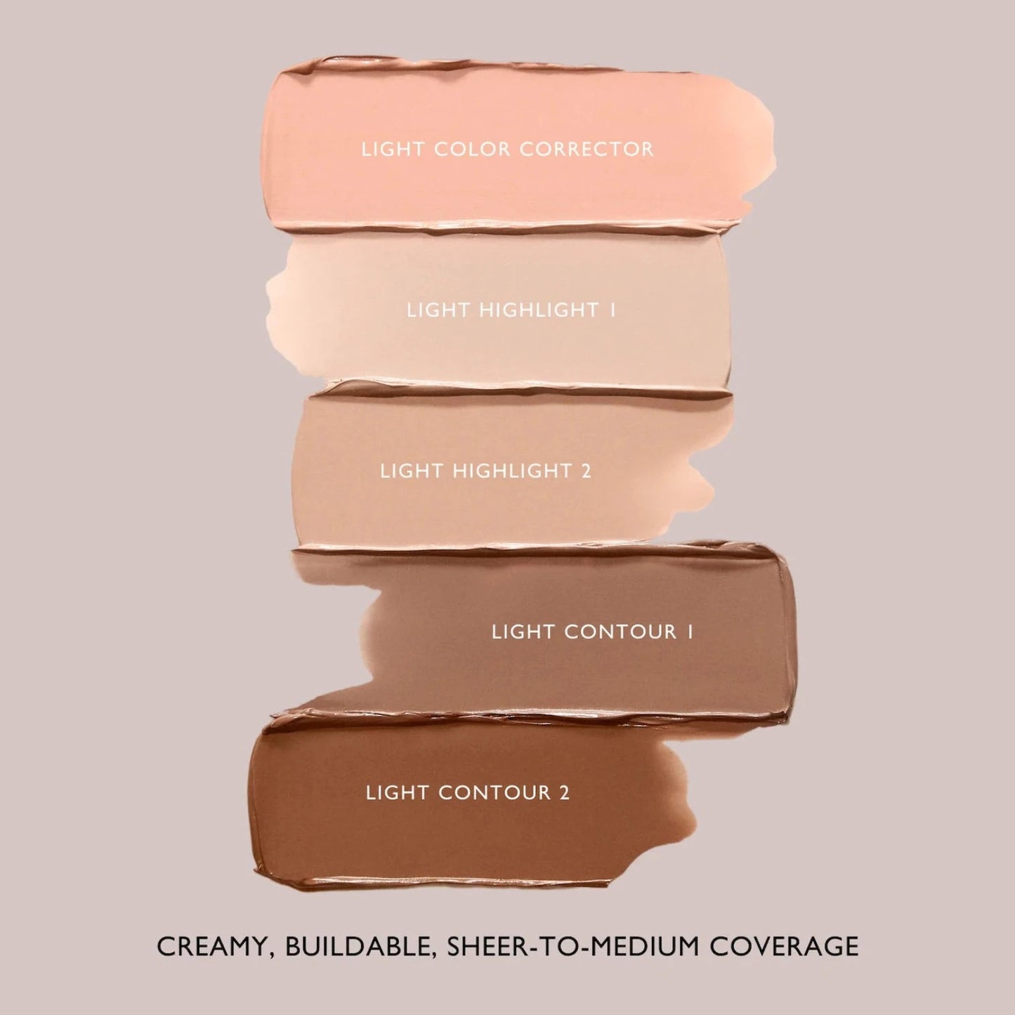 m.ph by Mary Phillips Underpainting Face Highlight & Contour Palette — Tono Light - Pink Moon