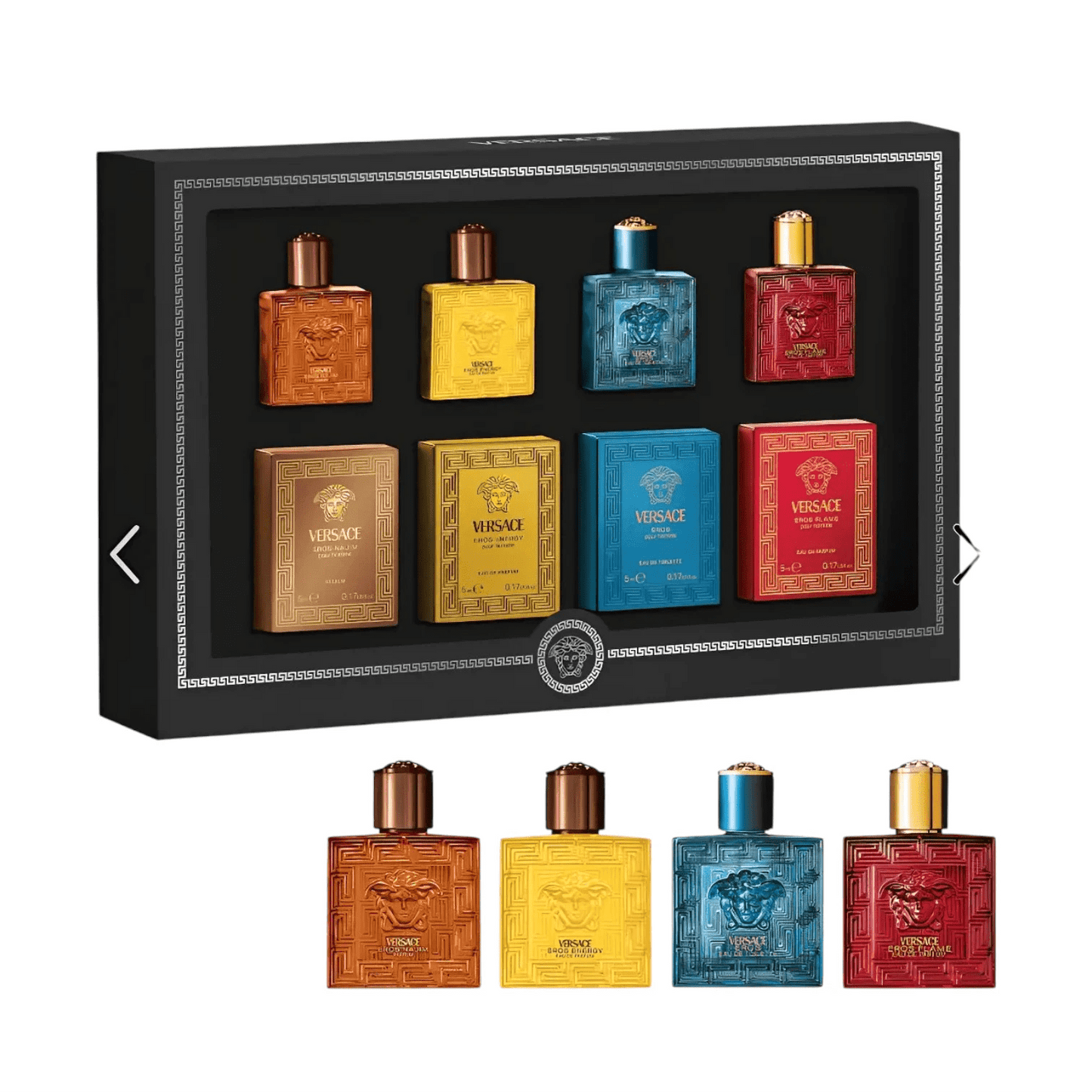 Versace Mini Cologne Gift Set 4 Minis Eros Collection - Pink Moon