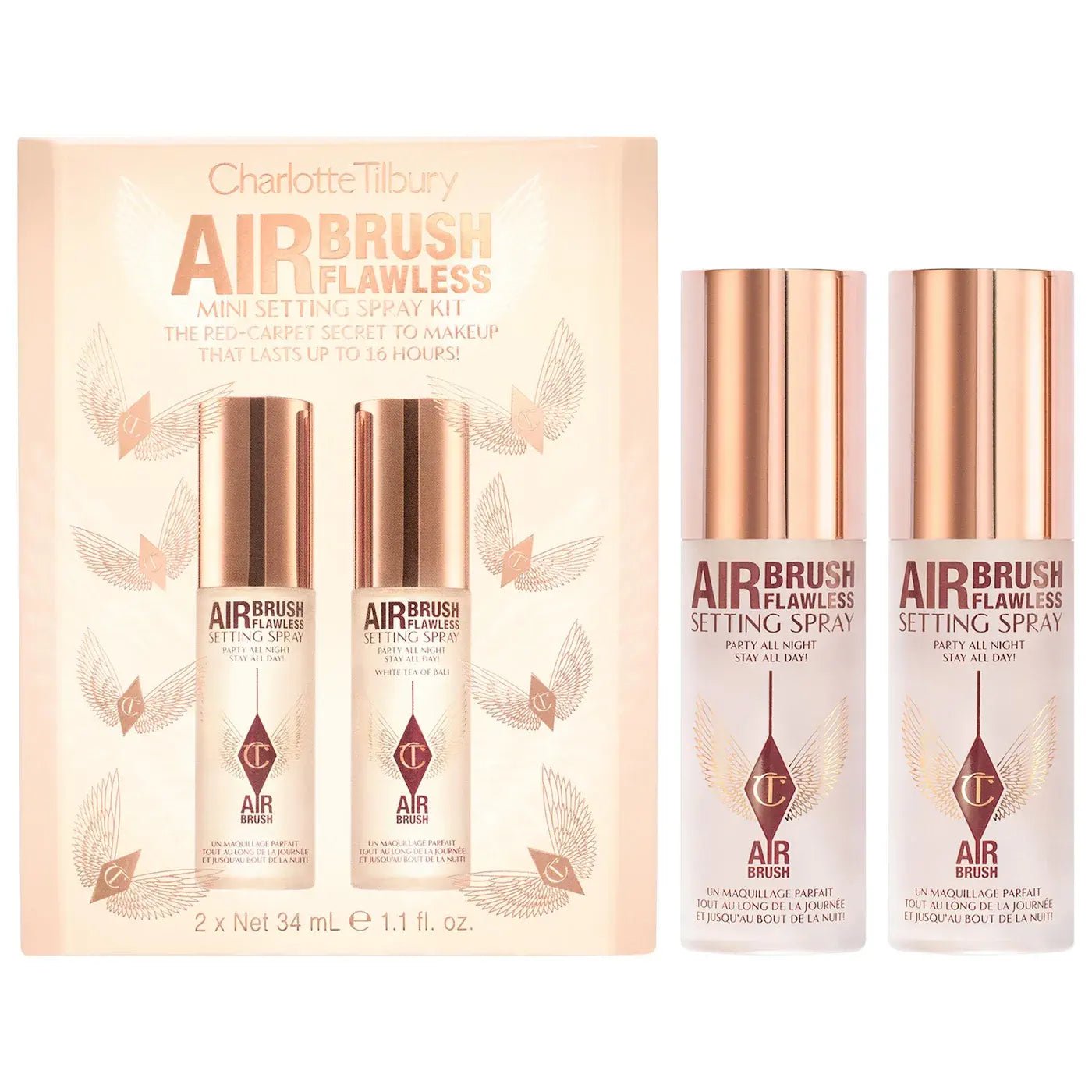 Charlotte Tilbury - Mini Airbrush Flawless Setting Spray Duo - Pink Moon