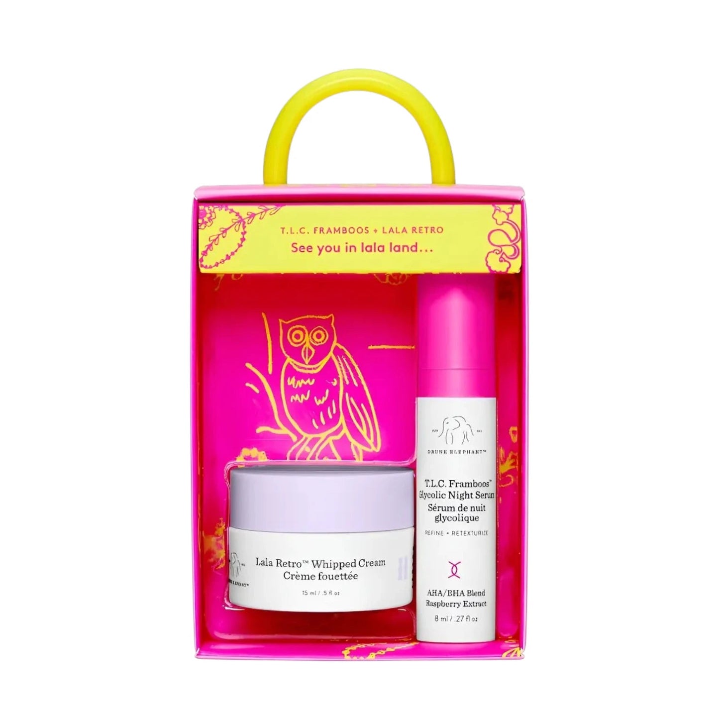Drunk Elephant Call It A Night Glycolic Serum + Moisturizer Set - Pink Moon