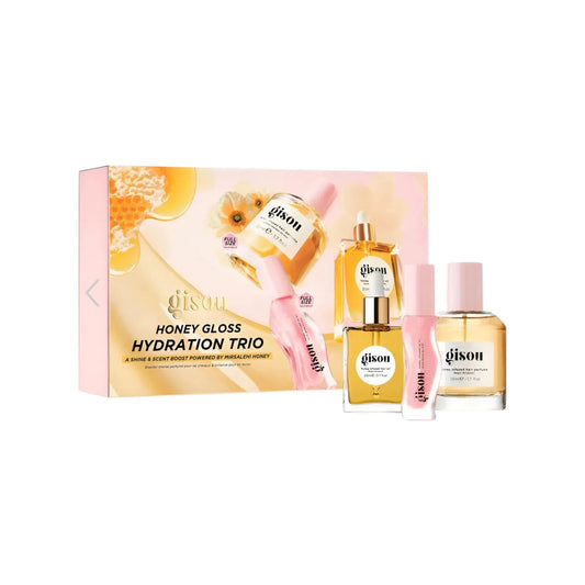 Gisou Honey Gloss Hydration Trio Set Perfume, Gloss y Aceite - Pink Moon