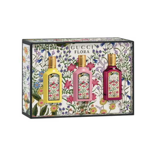 Gucci Mini Flora Gorgeous Collection Perfume Sampler Gift Set - Pink Moon
