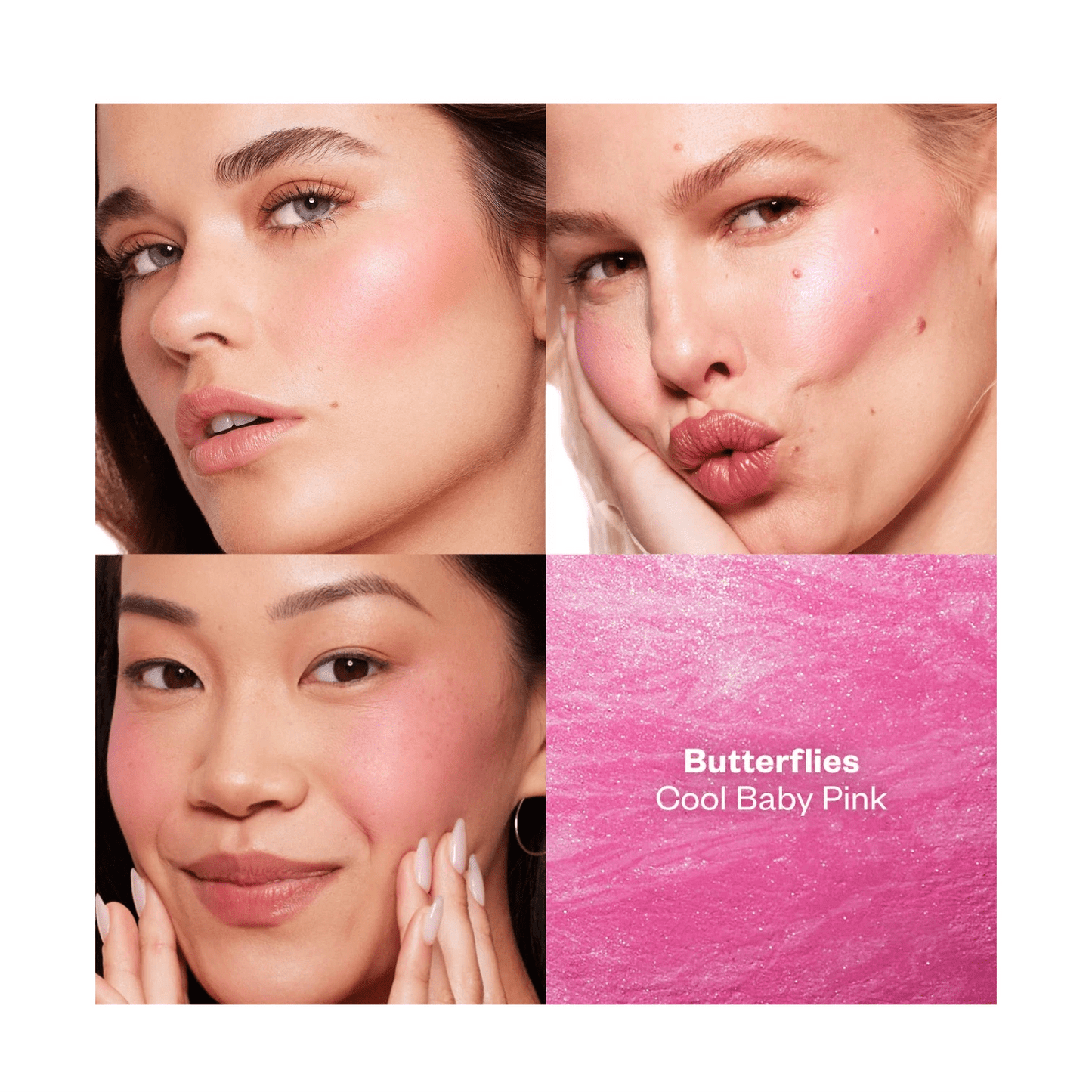 Kosas Blush is Life Baked Talc-Free Dimensional Blush — Tono Butterflies - Pink Moon