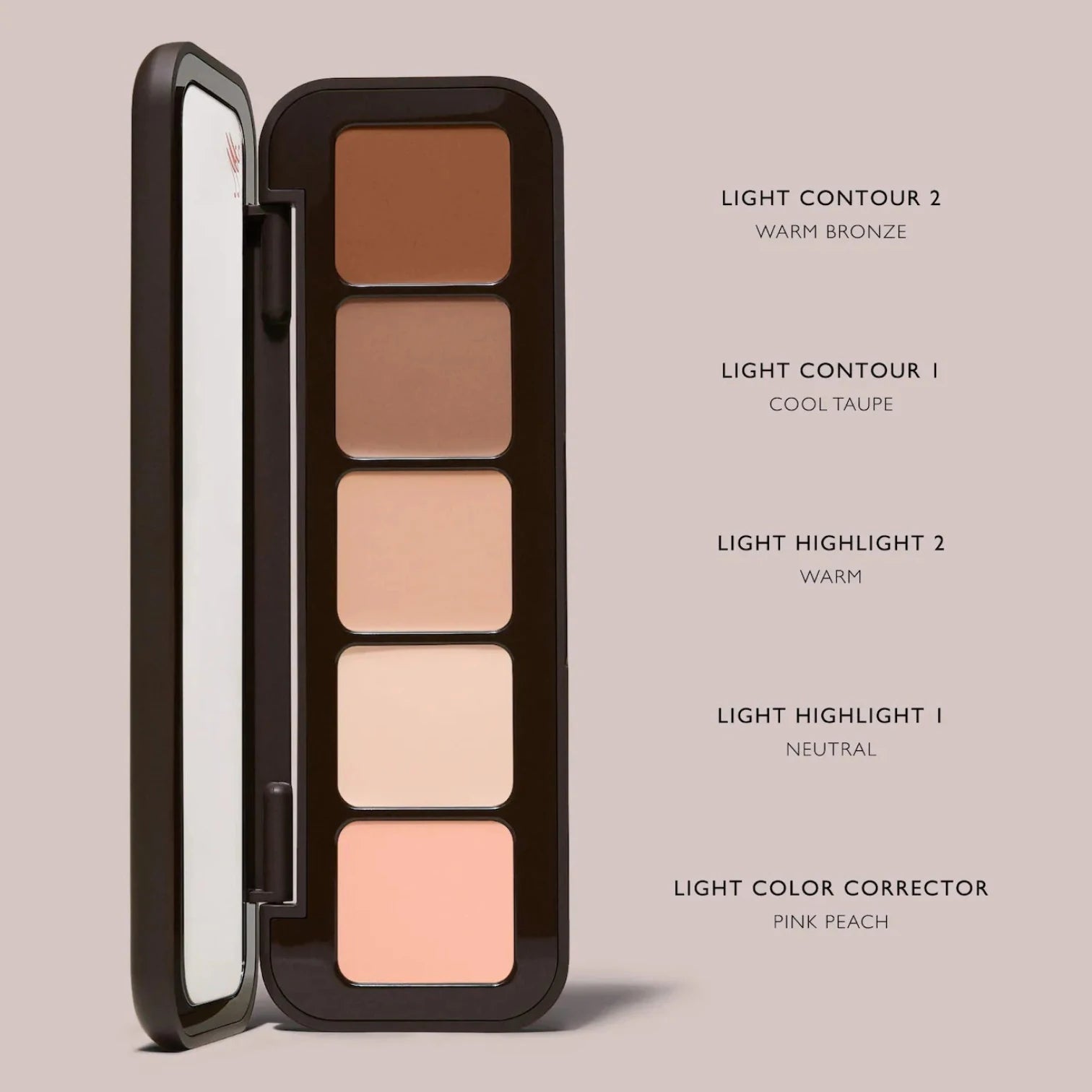 m.ph by Mary Phillips Underpainting Face Highlight & Contour Palette — Tono Light - Pink Moon