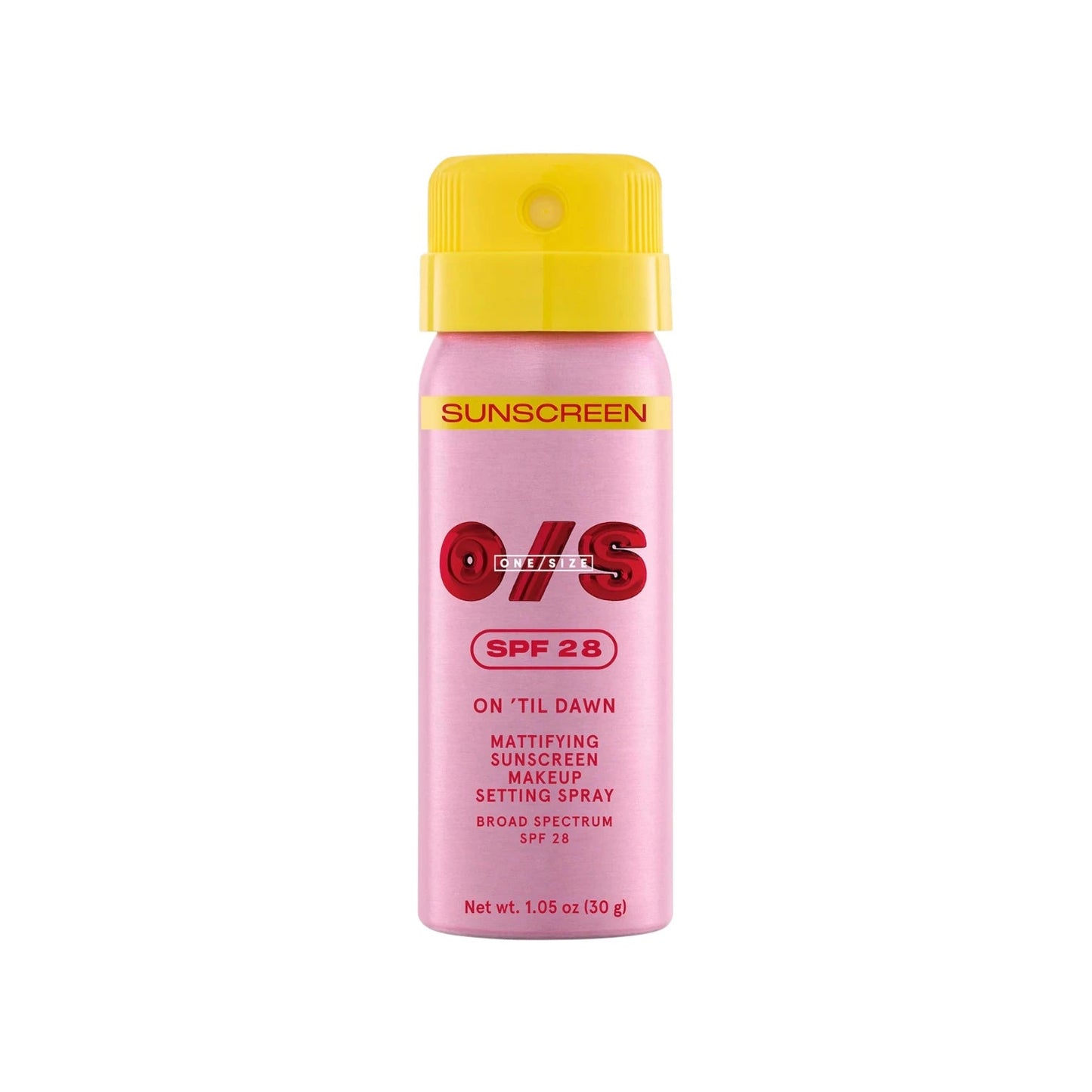 ONE/SIZE Mini On 'Til Dawn Mattifying Sunscreen Makeup Setting Spray SPF 28 - Pink Moon