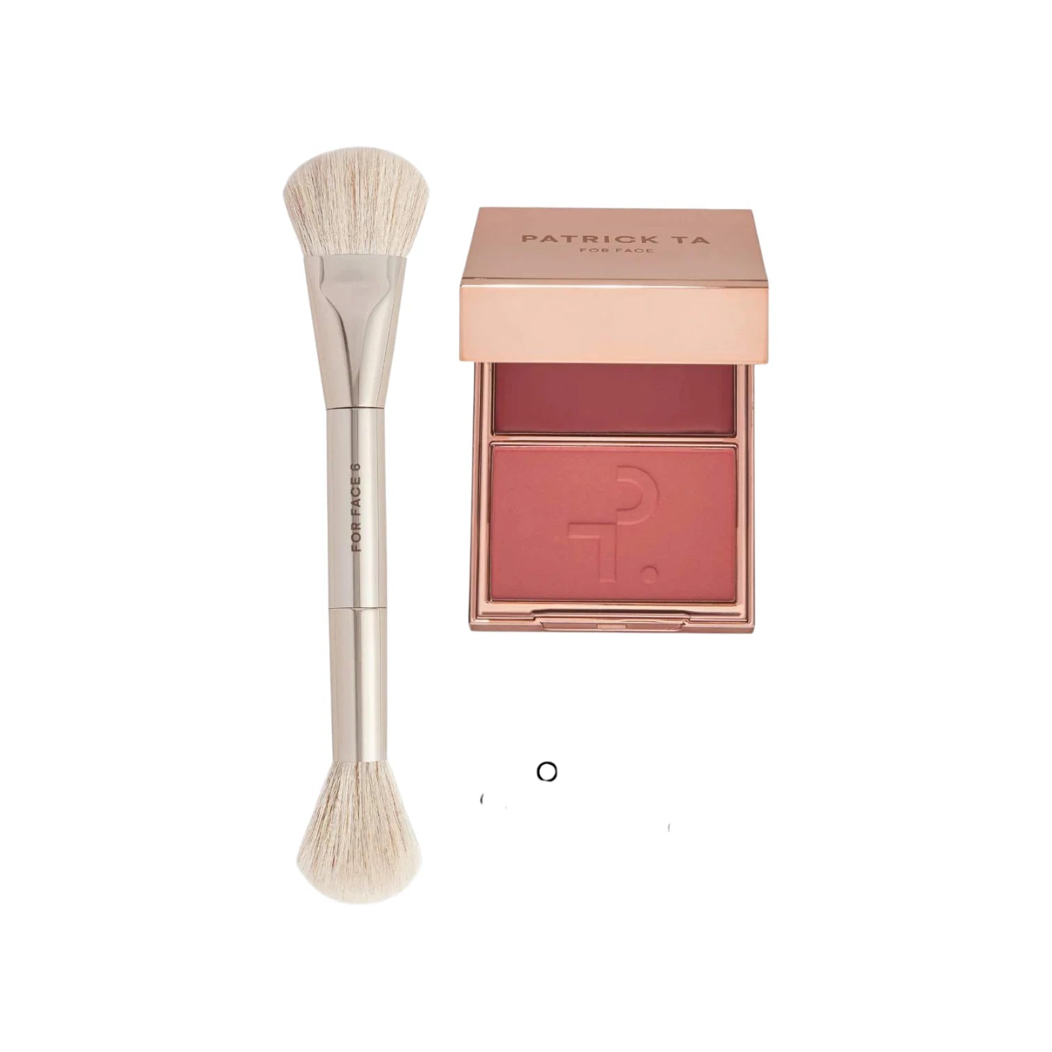 Patrick Ta Dual Ended Precision Blush Brush - Pink Moon