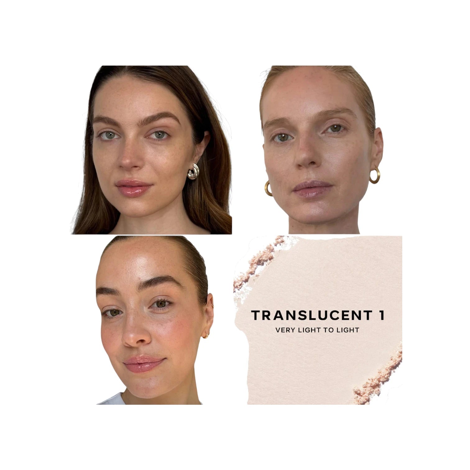 Saie Slip Tint Undetectable Baked Setting Powder — Tono Translucent 1 - Pink Moon