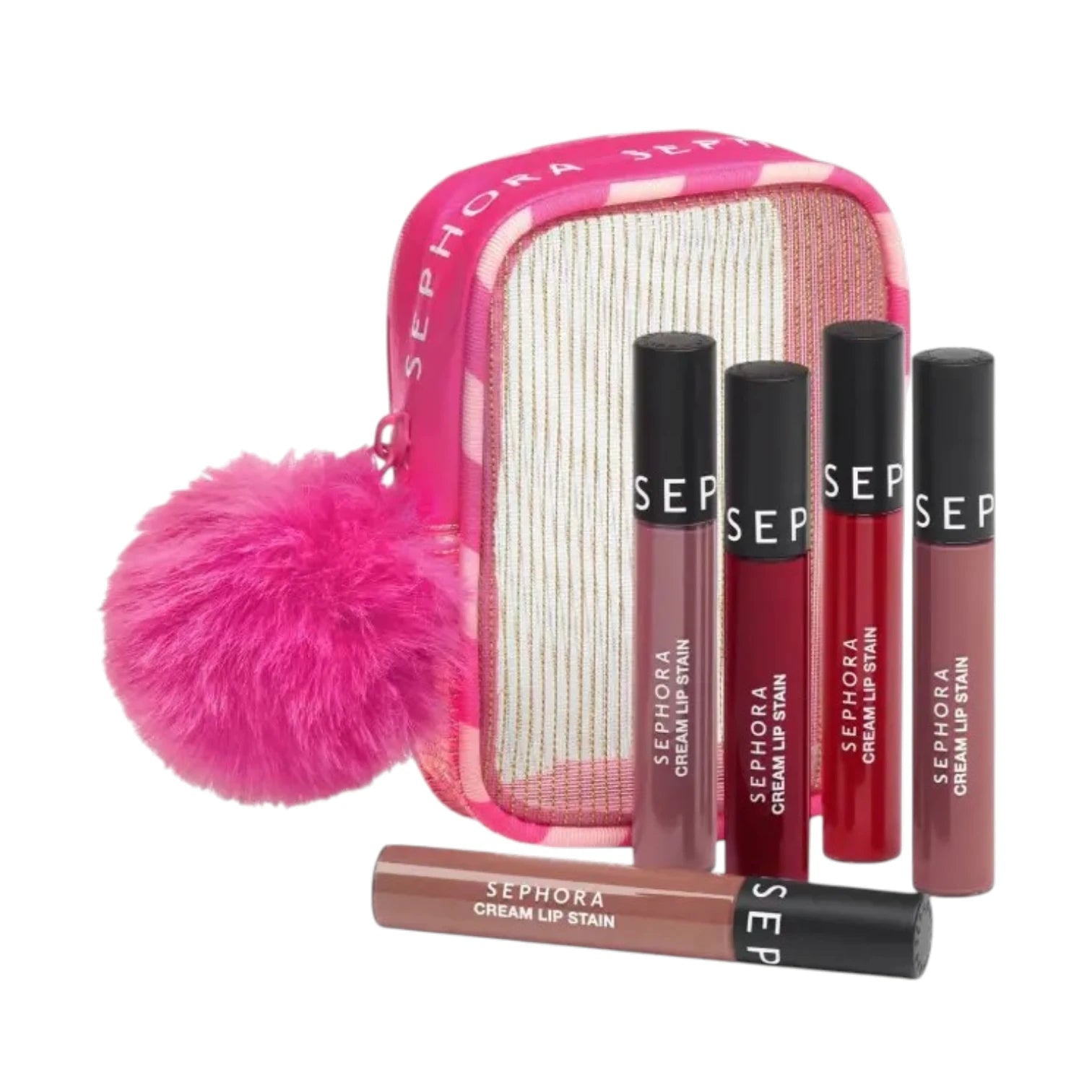 Sephora Collection Cream Lip Stain Liquid Lipstick Set 5 Labiales - Pink Moon