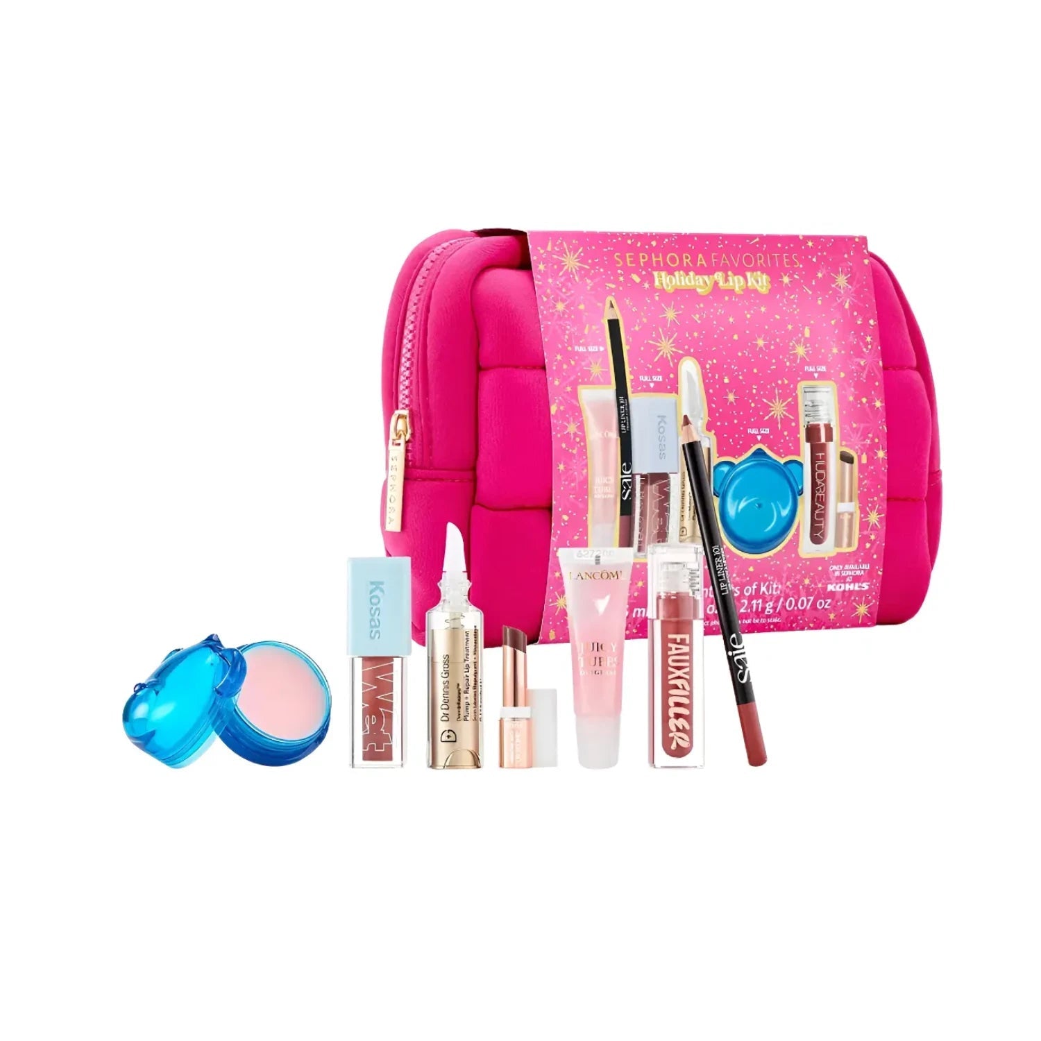 Set Labial Sephora Favorites x Kohl's Holiday Lip Kit 7 Piezas - Pink Moon