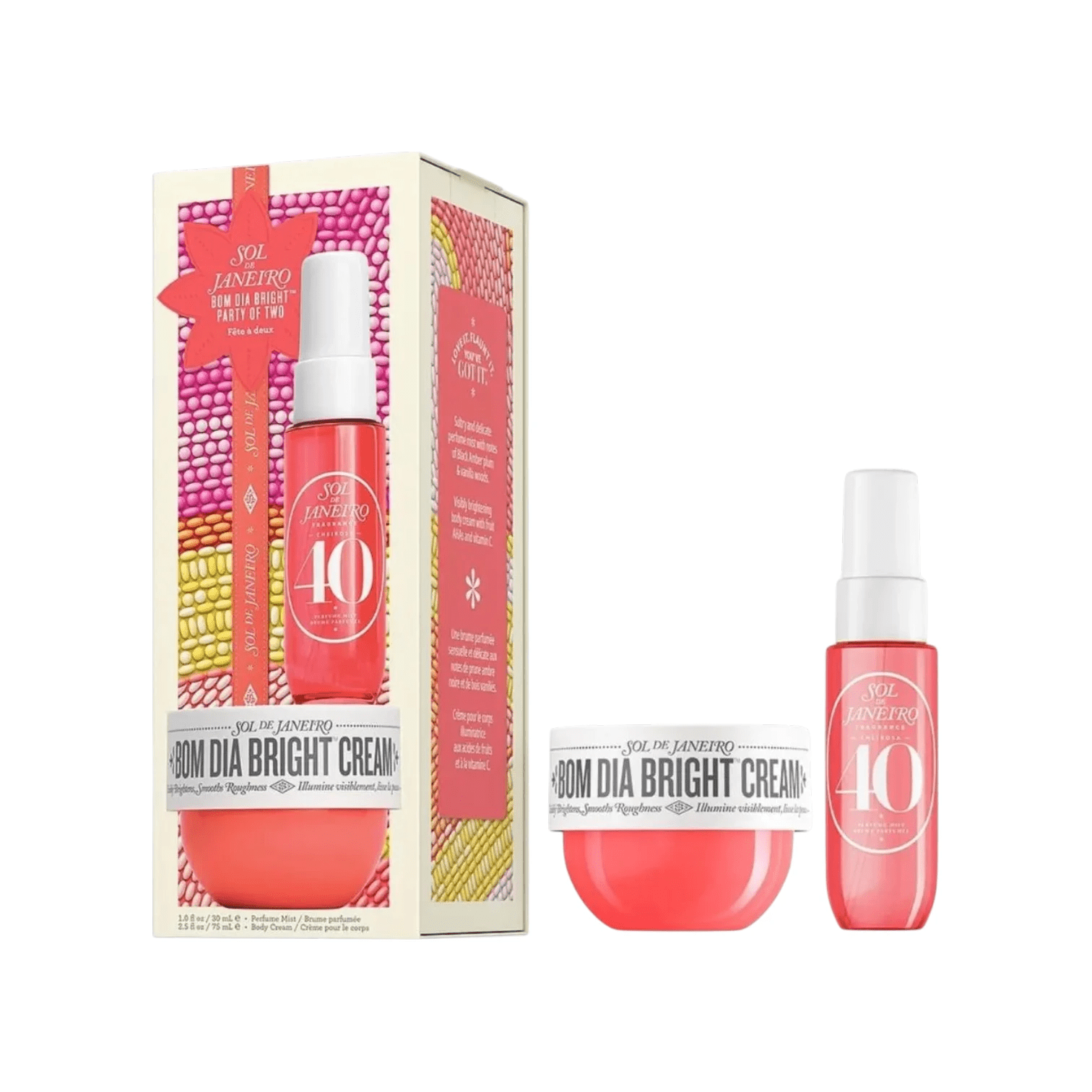 Sol de Janeiro Set Cheirosa 40 Bom Dia Bright Party of Two - Pink Moon