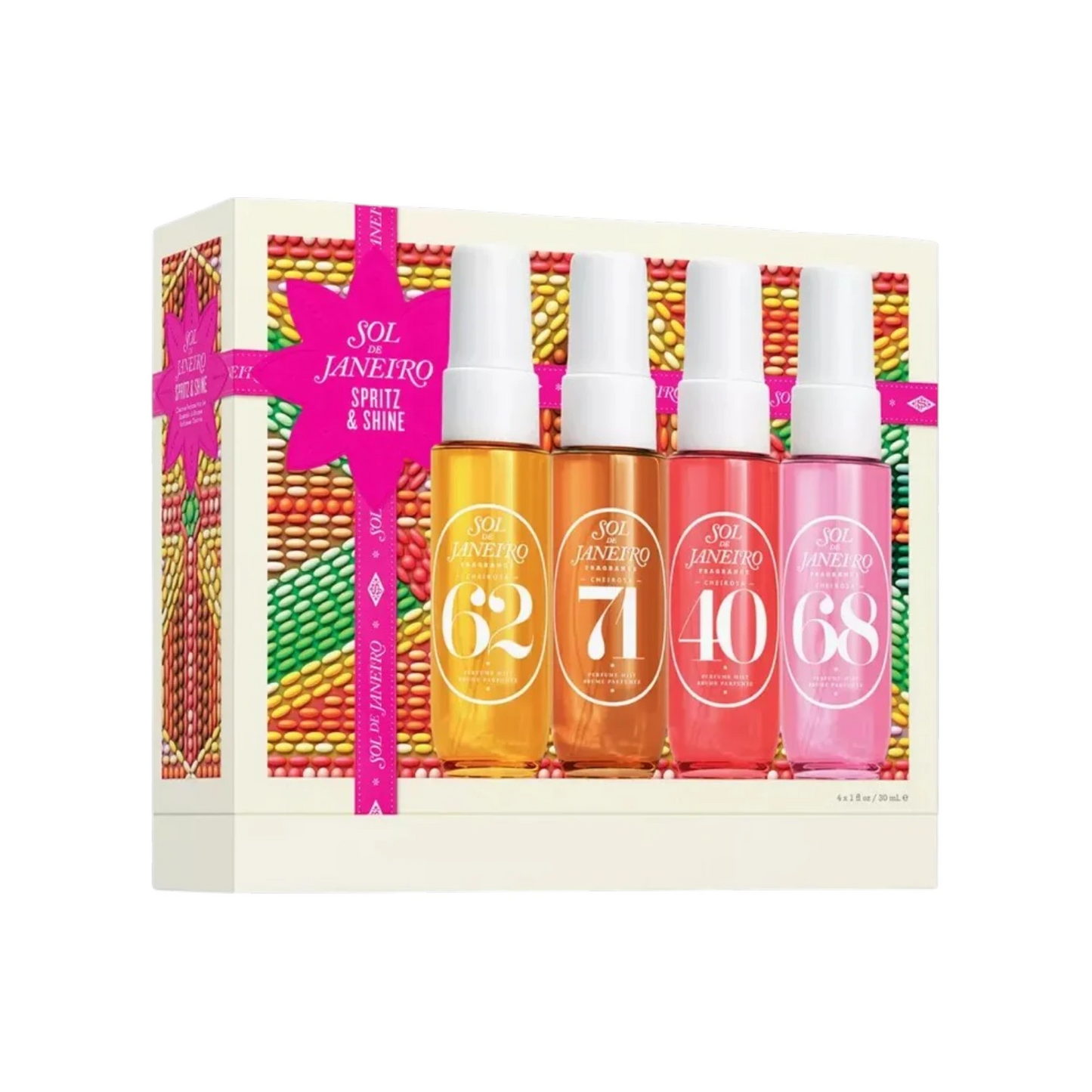 Sol de Janeiro Spritz & Shine Perfume Mist Set 4 Minis - Pink Moon