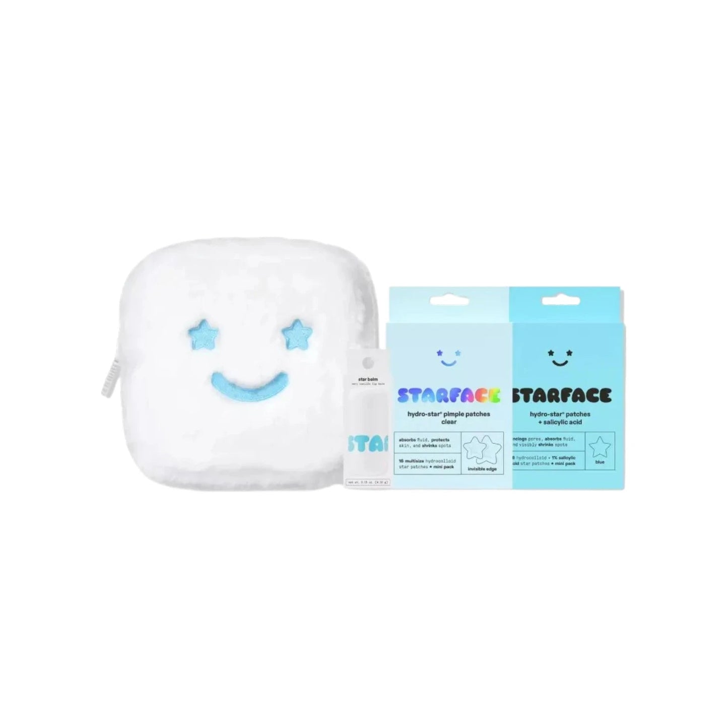 Starface Big Lil White Gift Set Parches Bálsamo & Cosmetiquera - Pink Moon