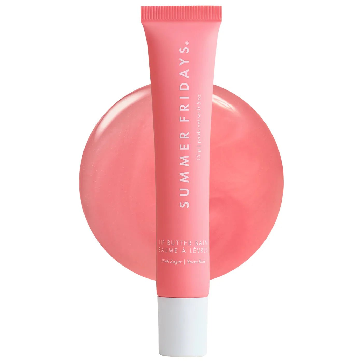 Summer Fridays - Lip Butter Balm Treatment for Hydration + Nourishing Shine - Pink Moon