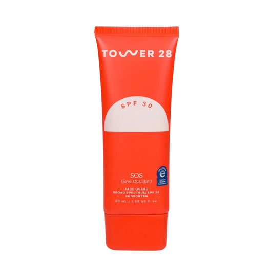 Tower 28 SOS FaceGuard SPF 30 Mineral Sunscreen 50ml - Pink Moon