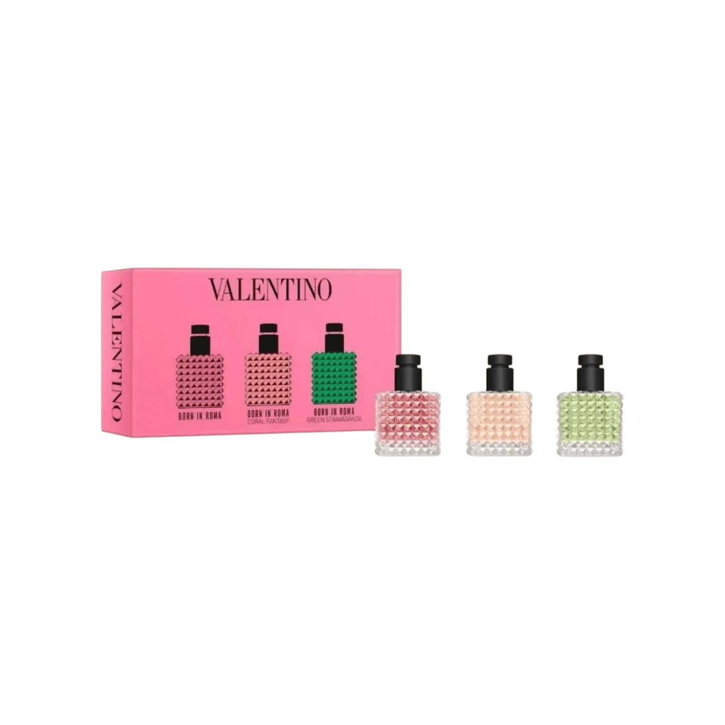 Valentino Born In Roma Donna Gift Set 3 Minis - Pink Moon